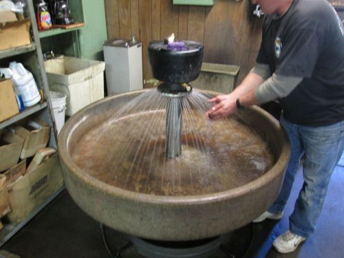 Bradley wash fountain sink, 54 in wide, circular for sale