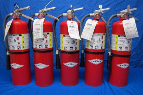 (Lot of 5) Fire Extinguisher B456, Amerex