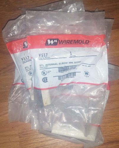 Lot of 10 wiremold stl internal elbow 500 ivory v517 steel for sale