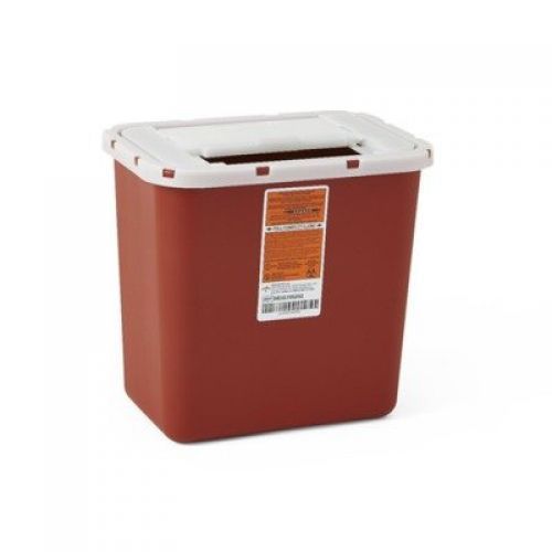 Medline mds705202 sharps container, 2 gal, sliding lid, red (pack of 20) for sale