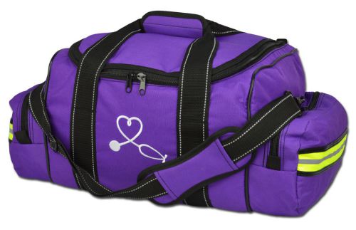 Purple Lightning X Large First Responder Bag w Dividers Medical Trauma Nursing