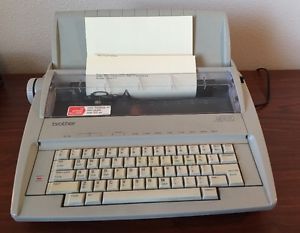 Brother GX-6750 Daisy Wheel Portable Electronic Typewriter Tested! Works Vintage
