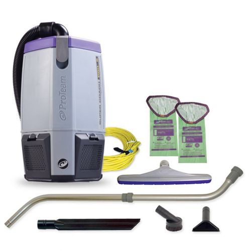 ProTeam 107310 Super Coach Pro6 Backpack Vacuum with Telescoping Wand Kit
