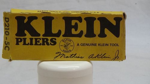 Vintage Klein Tools D210-5C Standard Diagonal-Cutting Pliers-Semi-Flush Cutting