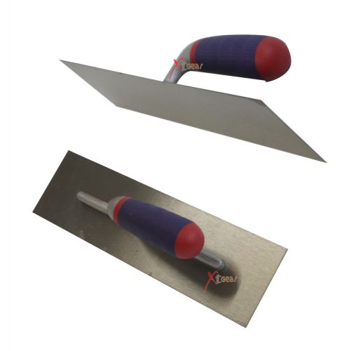 Lot 2 hand held concrete finishing high carbon steel ultra-light trowel for sale