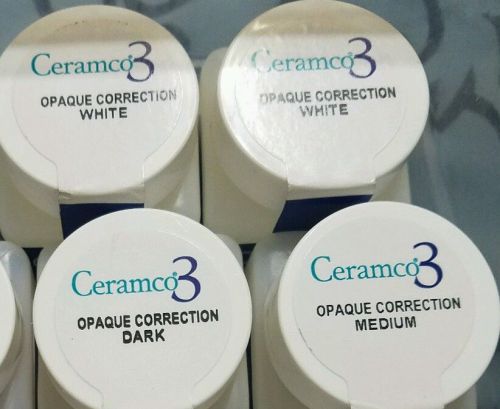 dentsply ceramco 3 porcelain /opaque correction white, medium, dark