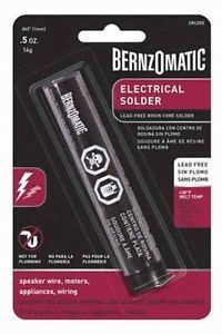 Bernzomatic 50 rosin core solder, silver bearing, lead free, .5 oz for sale