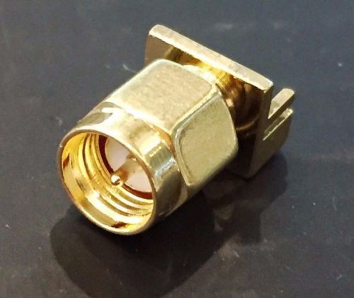 SMA connector for 0.8 mm PCB edge mount MALE - JACK - plug
