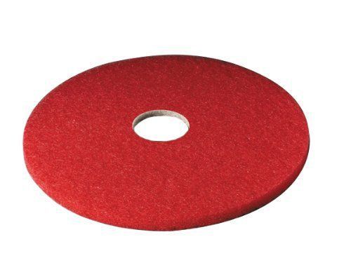 WAXIE 17&#034; KleenLine Buffing Pad, Red, Conventional Speed 175-600 RPM Case of 5