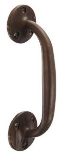 Rockwood 131.10b bronze surface mounted cast door pull, 7-1/2 length, satin oil for sale