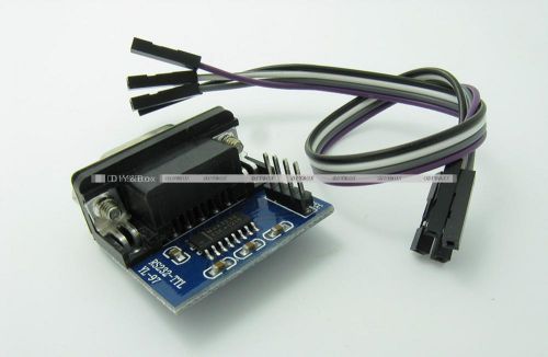 Male MAX3232 RS232 to TTL Serial Port Converter Module DB9 Connector MAX232 HOT