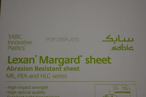 Polycarbonate sheet clear lexan margard scratch resistant 3/8&#034; x 32&#034; x 24&#034; for sale