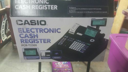Casio PCR-T2300 Thermal Print Cash Register,  LCD Display, 7,000 Price, 30 Dept