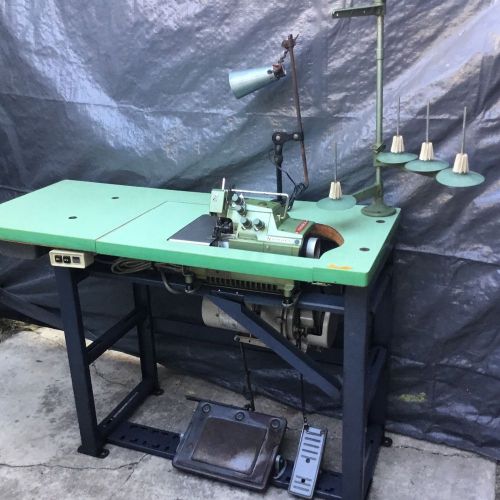 Industrial Yamato Chimaco DCZ-361C-D3 Sewing Machine with Petals &amp; Table, Lamp