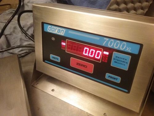 Doran 7050xl 50 x 0.01 lb washdown stainless steel scale ntep legal for trade for sale