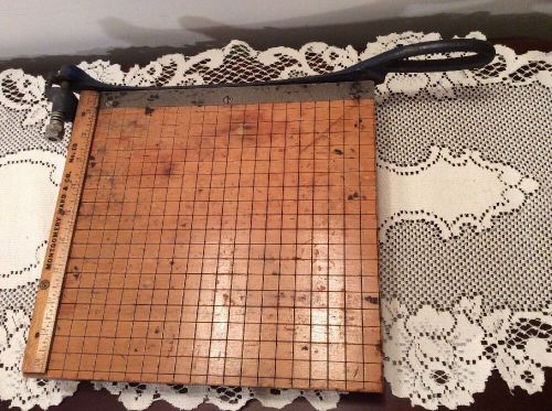 Vintage Wooden Montgomery Ward and Co. No. 10 Paper Cutter