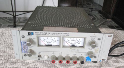 HP 6236B Variable Triple DC Power Supply 0 to 20V @ .5A, 0 to 6V @ 2.5A Working