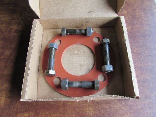 NEW 3&#034; Flange Pack 1/8&#034; RR FF Gasket and Plain Hex Bolts and Nuts
