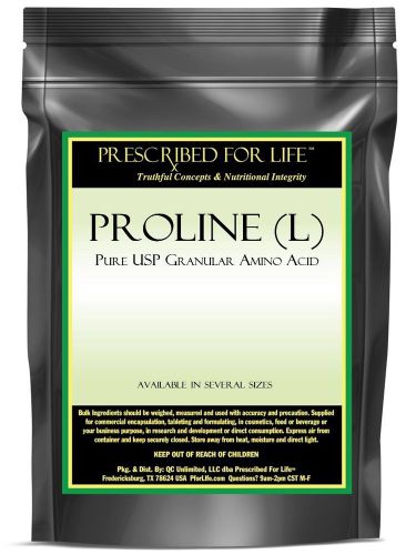 Proline (L) - Pure USP Granular Amino Acid, 4 oz