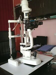 Slit Lamp 2 Step Haag Streit Type Ophthalmology FREE 20D ,78D AND 90D LENS