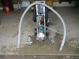 wine pump, hoses 50 &#039;, fittings, clamps, reducers, barrel washer