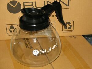 3 Pack/Case, BUNN Commercial Glass Decanter 12 cup Black Coffee Pot, 64 OZ