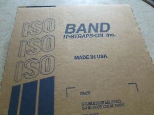 BAND/it stainless steel 3/4 inch wide .030 thick  100 ft
