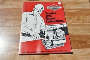 1976 Briggs &amp; Stratton Engine Service Repair Instruction SHOP MANUAL