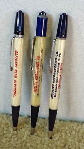 3 *OLD* Durolite Insolite Refractories Pittsburgh, PA mechanical Pencils