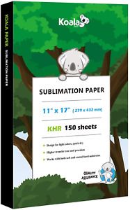 Koala 150 sheets Sublimation Paper 11X17 Inches for Heat Transfer DIY gift with