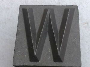Kraft Tool Concrete Finishing Water Utility Stamp Letter W