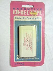 Ko-Rec-Type Typewriter Opaquing Film Sealed in Package 24 Tabs