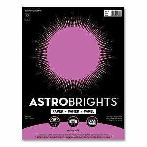 Astrobrights Color Paper, 24 Lb, 8.5 X 11, Vivacious Violet, 500/Ream 91667