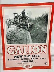1929 Galion E-Z Lift Road Graders Advertising Catalog