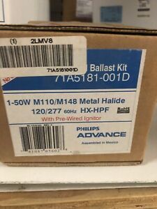 &#034;NEW&#034; PHILIPS ADVANCE 71A5181-001D HID Ballast Kit,Metal Halide,50 W