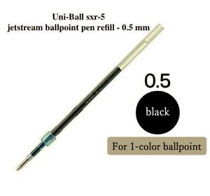 Uni-Ball sxr-5 jetstream ballpoint pen refill - 0.5 mm Low friction 10pcs