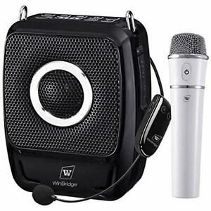 Wireless Voice Amplifier Portable PA System with Wireless Mics - 25W