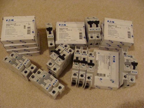 Large lot new eaton circuit breakers faz &amp; wmzs for sale