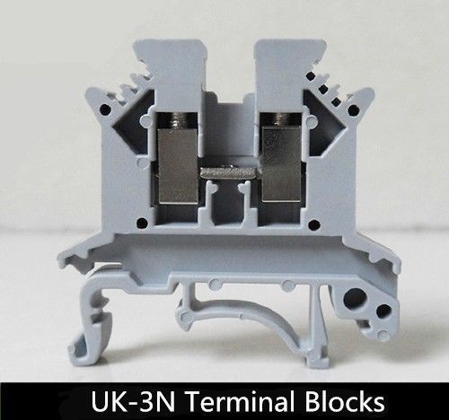 100Pcs UK-3N DIN rail Terminal blocks Phoenix type