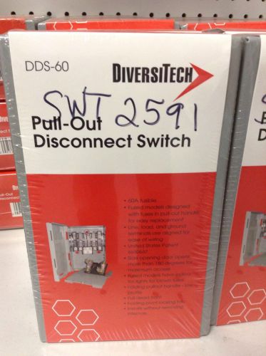 Diversitech pull-out disconnect switch dds-60 for sale