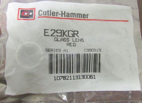 EATON CUTLER HAMMER Red Indicating Pilot Light Lens Glass E29KGR