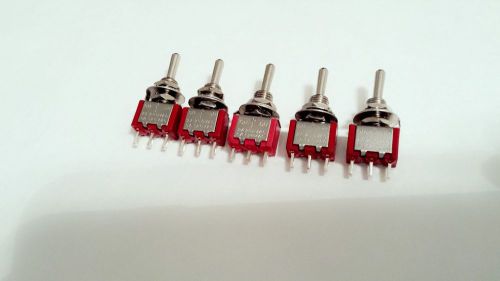 5pcs New 3-Pin SPDT ON-OFF-ON Mini Toggle Switch 6A 125VAC Fast Shipping