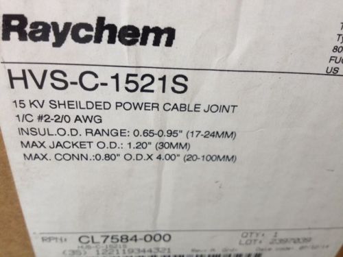 Raychem hvs-c-1521s  15kv sheilded power cable joint / splice kit for sale