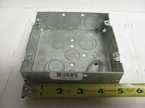 New steel city 2 gang welded square box 30.3 cu. in. 4 5/8&#034;x4 5/8&#034;x1 5/8&#034; nnb for sale