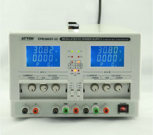 ATTEN TPR3005T-3C Dual Channel DC regulated power supply  30V 5A