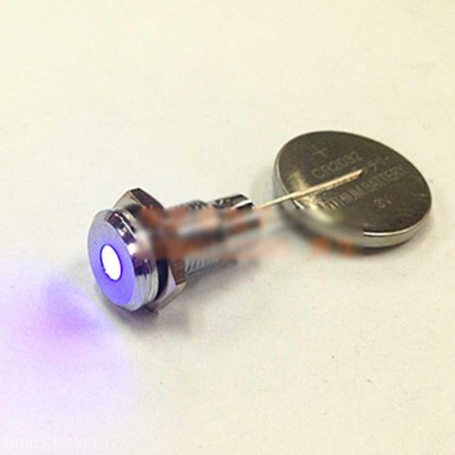 Blue led lamps indicator pilot light dc 3v 8mm mounting thread signal lamp new for sale