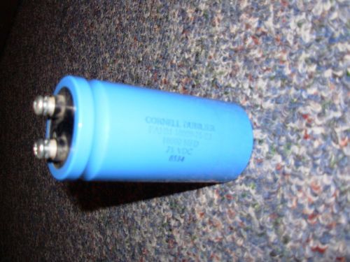 Cornell dubilier  10,000 mfd  75 vdc capacitor screw terminals for sale