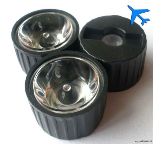 10pcs 30° 30degrees led lens for 1w 3w 5w high power led + black holder for sale