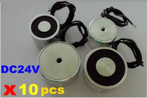 10pcsxround electro holding magnetdc solenoid electromagnet zye1-p20/15, 25n,24v for sale