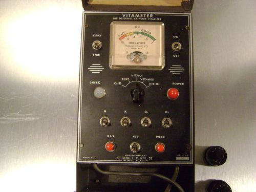 Vitameter cathode vitalizer supreme television mfg.tube tester